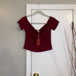 Mossimo size medium NEW crop off shoulder top